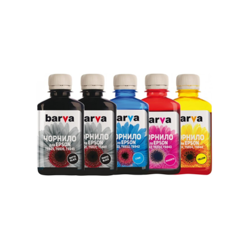 Чернила Barva Epson T69, 5x180 мл MB/PB/C/M/Y (E69-180-MP)