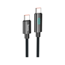 Дата кабель USB-C to USB-C 1.0m Benefit with display 100W U141 black HOCO (6942007611930)