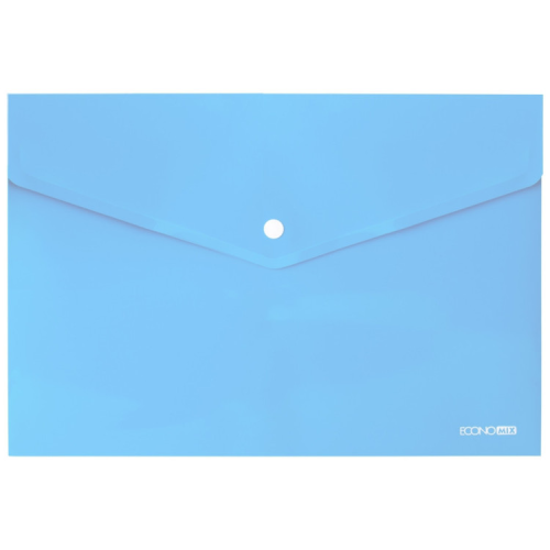 Папка - конверт Economix А4 180 мкм, непрозрачная, пастельная голубая (E31301-82)