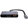 Концентратор Canyon hub DS-4 3in1 USB-C Grey (CNS-TDS4)