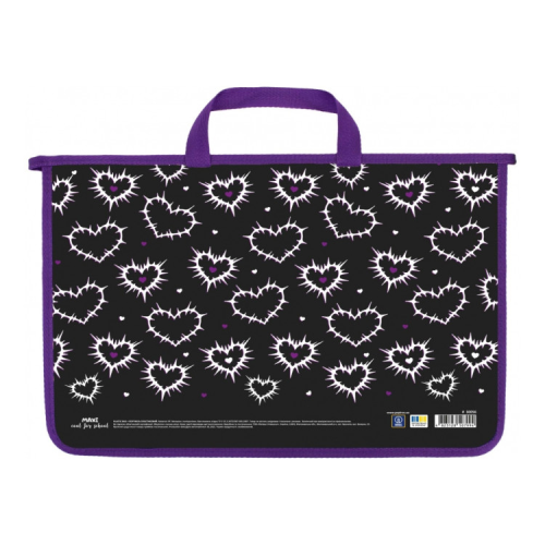 Папка - портфель Maxi А4 пластиковий на блискавці (MX30056)