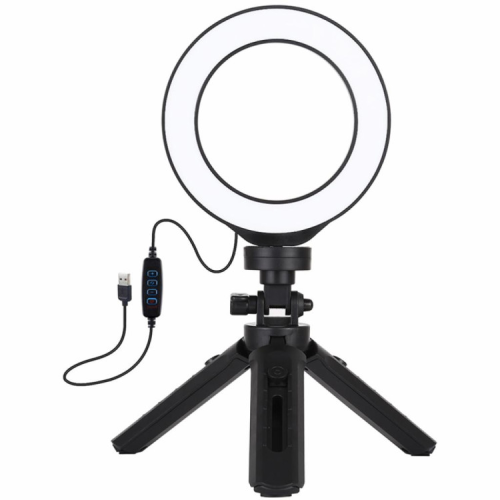 Набор блогера Puluz Ring USB LED lamp PKT3058B 4.7" + tripod 12 см (PKT3058B)