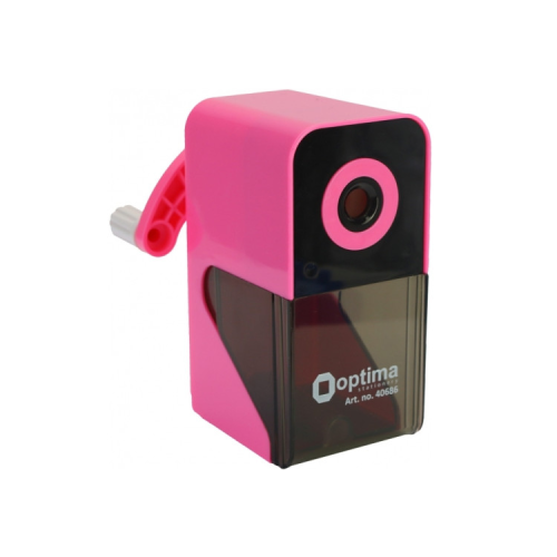 Точилка Optima Механическая для карандаша с автоматической подачей, розовая (O40686)