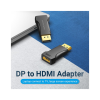 Переходник DisplayPort M to HDMI F black Vention (HBOB0)