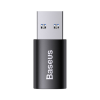 Перехідник USB 3.1 M to USB-C F black Baseus (ZJJQ000101)