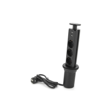 Мережевий фільтр живлення Voltronic 3 Роз, 2USB, 16А, 250V, 2м, Black (D06-FU03)