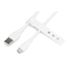 Дата кабель USB 2.0 AM to Type-C 1.0m 60W white Digitus (AK-300340-010-W)