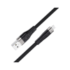 Дата кабель USB 2.0 AM to Micro 5P 1.0m 2.4A silicone X53 black HOCO (6931474738073)