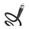 Дата кабель USB 2.0 AM to Micro 5P 1.0m 2.4A silicone X53 black HOCO (6931474738073)