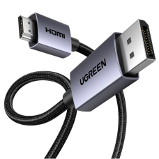 Кабель мультимедійний DisplayPort M to HDMI M 3.0m V2.0 4K30Hz DP125 black Ugreen (35843)