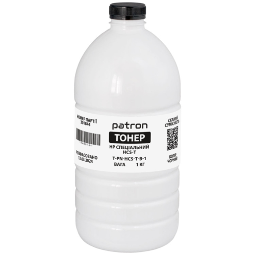 Тонер HP HCS-T, 1 кг, black Patron (PN-HCS-T-B-1)