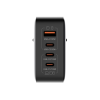 Зарядний пристрій ColorWay Power Delivery GaN (USB-A + 3USB TYPE-C) (100W) (CW-CHS047PD-BK)
