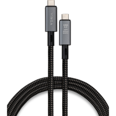 Дата кабель USB4 Type-C to Type-C 0.8m 240W 40GBps 8K60Hz Nylon Vinga (VCPDCU4)