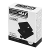 Діркопробивач Buromax металевий JOBMAX, до 20 аркушів, 110 х 90 х 75мм, чорний (BM.4040-01)