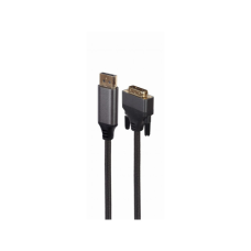 Кабель мультимедійний DisplayPort M to DVI M 1.8m 4K 24+1pin Cablexpert (CC-DPM-DVIM-4K-6)