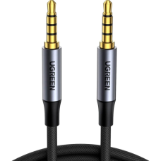 Кабель мультимедійний 3.5mm M to 3.5mm M 1.0m (4pin) AV183 gray Ugreen (10648)