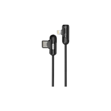 Дата кабель NB38 USB - Lightning + Lightning Audio 1.0m 2.4А Black XoKo (XO-NB38)