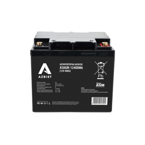 Батарея к ИБП AZBIST 12V 40 Ah Super AGM (ASAGM-12400M6)
