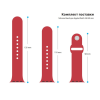 Ремешок для смарт-часов Armorstandart Sport Band (3 Straps) для Apple Watch 42 (Series 11-10)/41/40/38 Red (ARM49076)