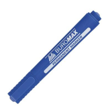 Маркер Buromax Permanent "JOBMAX", round tip, blue (BM.8700-02)