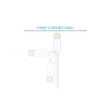 Дата кабель USB 2.0 AM to Lightning 1.2m 2.1A MFI White Choetech (IP0026-WH)