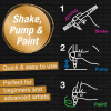 Набір маркерів Faber-Castell акрилові двобічні Black Edition Shake & Paint Acrylic Marker, 6 кольорів металіків (33049)