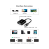 Перехідник HDMI M to VGA F 1920x1080 60Hz black Ugreen (UGR-90813)