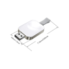 Зарядний пристрій Essager Wireless charger for smart watch USB white (EWXA-YB02-Z)