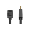 Кабель мультимедійний HDMI M to HDMI M 2.0m V2.0 4K60Hz 90° corner PVC black Vention (AARBH)