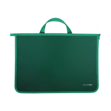Папка - портфель Economix А4 пластиковый на молнии, 2 отделения, зеленый (E31630-04)