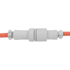 Дата кабель USB-C + USB A to USB-C 1.36m Coiled Aviator orange Keychron (CAB14_KEYCHRON)