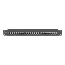 Патч-панель 19" 24xRJ-45 STP cat.6a, 1U, black Digitus (DN-91624S-EA-B)