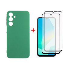 Чохол до мобільного телефона Dengos Samsung Galaxy A16 Soft + glass 2pcs (Mint) (DG-CTG2P-11)