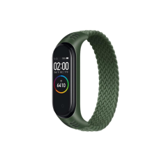 Ремінець до фітнес браслета BeCover Elastic Nylon Style для Xiaomi Mi Smart Band 5/6 (Size M) Khaki (706150)