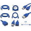 Дата кабель USB 3.0 AM/AF 1.5m blue XoKo (XK-AMAF-USB30-15-BL)
