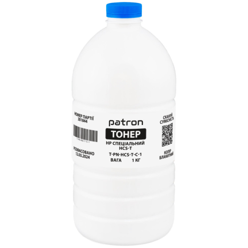 Тонер HP HCS-T, 1 кг, cyan Patron (PN-HCS-T-C-1)