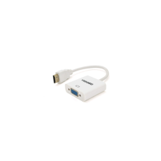 Перехідник HDMI M to VGA F 0.25m white VEGGIEG (YT-C-H-V1W)