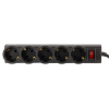 Мережевий фільтр живлення LogicPower LP-X5 PREMIUM, 3m black (9584)