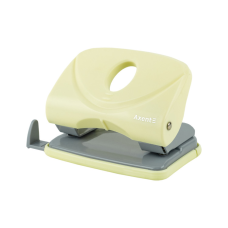 Дырокол Axent Welle-2 с пластиковый верх, 20 л, Pastelini, желтый (3820-08-A)