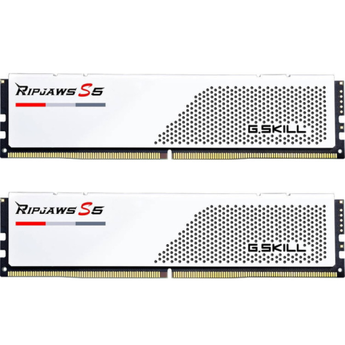 Модуль пам'яті для комп'ютера DDR5 32GB (2x16GB) 5600 MHz Ripjaws S5 Matte White G.Skill (F5-5600J3036D16GX2-RS5W)