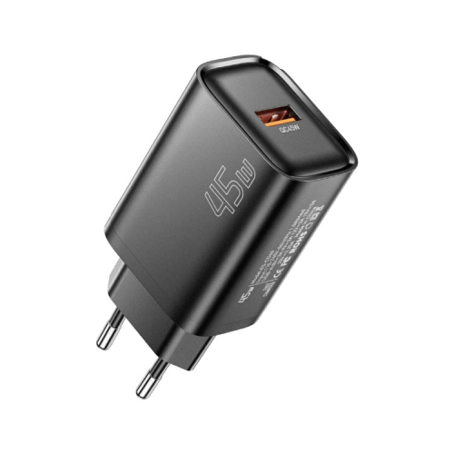 Зарядний пристрій Essager USB-A QC3.0 45W black (ECT45W-RPB01-Z)