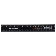 Линейка Buromax 20см, plastic, black, blister (BM.5827-20)