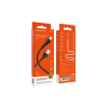 Дата кабель USB 2.0 AM to Lightning 1.0m 2.4A black BOROFONE (6931474743893)