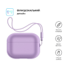 Чохол для навушників Armorstandart Silicone Case with straps для Apple Airpods Pro 2 Pink Purple (ARM68613)