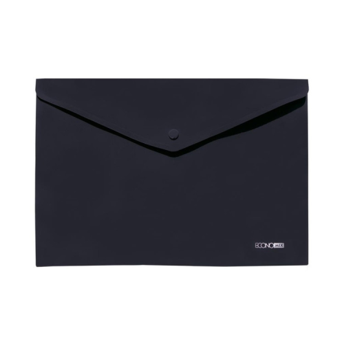 Папка - конверт Economix А4 180 мкм, непрозора, фактура "помаранч", чорна (E31305-51)