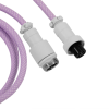 Дата кабель USB-C + USB A to USB-C 1.36m Coiled Aviator purple Keychron (CAB17_KEYCHRON)