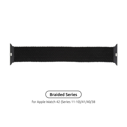 Ремінець до смарт-годинника Armorstandart Braided Solo Loop для Apple Watch 42 (Series 11-10)/41/40/38 Charcoal Size 2 (120 mm) (ARM58060)