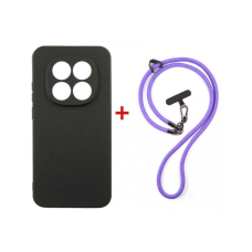 Чохол до мобільного телефона Dengos Case + Cross-body Strap Xiaomi Redmi Note 15 Pro 5G Black+Purple (DG-KM-CCRB-42)