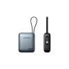 Батарея универсальная Vention 10000mAh 35W 3A PD, Type-C in/out, Built-in USB-C Cable, LED Display,Gray (FHEH0)