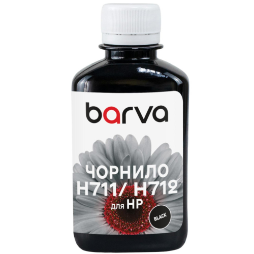 Чернила Barva HP 711/712 180ml BK, pigment (H711-857)